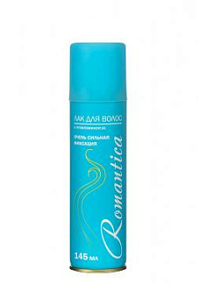 Лак для волос Романтика с провитамином В5, очень сильная фиксация