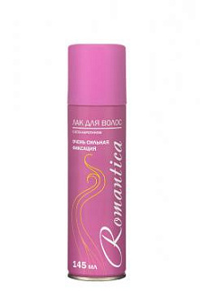 Лак для волос Романтика с бета-каротином, очень сильная фиксация