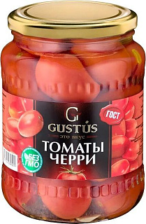 Томаты Черри (красные) маринованные стеклянная банка GUSTUS