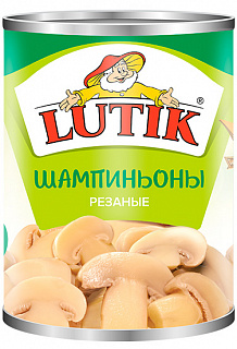 Шампиньоны 3000 мл./2840 г. резаные