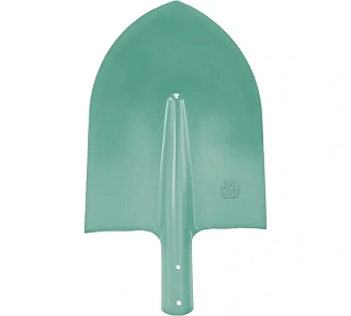 Лопата штыковая сталь ЛСП зеленая 380*290*225 без черенка