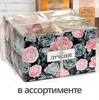 Коробка с прозрачной крышкой 16*16*10