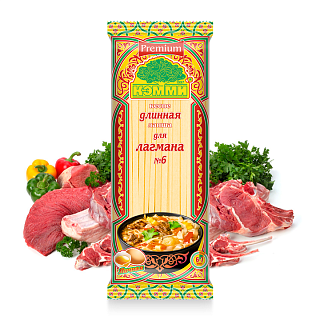 Лапша КЭММИ Премиум длинная для лагмана яичная №6