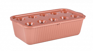 Лоток для выращивания зеленого лука коричневый Альтернатива