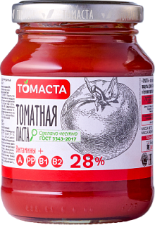 Томатная паста 28% ГОСТ, Томаста