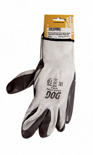 Перчатки трикотажные DOG сенсор Оптима серые