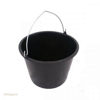 Ведро хозяйственное черное 20л