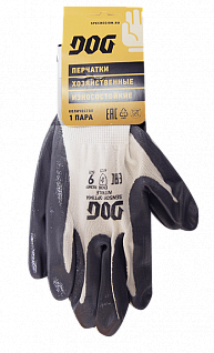 Перчатки рабочие DOG Sensor Nitrile 1001 размер 9