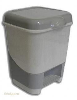 Контейнер для мусора 8л педальный
