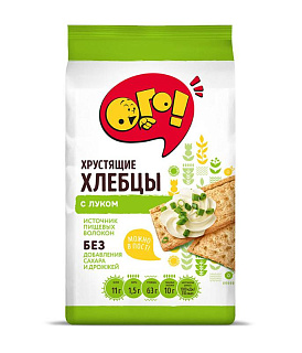 Хлебцы с луком "ОГО!" Хлебцы с луком "ОГО!"