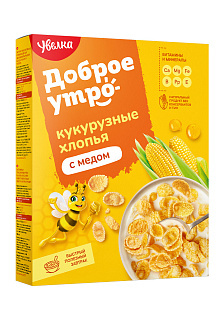 Хлопья кукурузные с медом Увелка