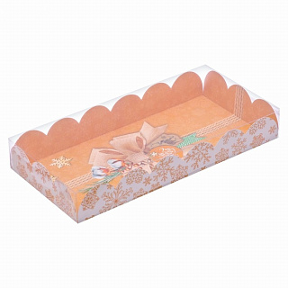 Коробка с прозрачной крышкой 21*11*3 см