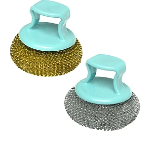 Мочалка скрабер (сетка) с держателем 1шт, Элис