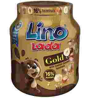 Шоколадная паста Lino Lada Gold с добавлением обжаренного дробленного фундука
