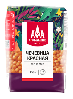 Чечевица красная Агро-Альянс Экстра Чечевица красная Агро-Альянс Экстра