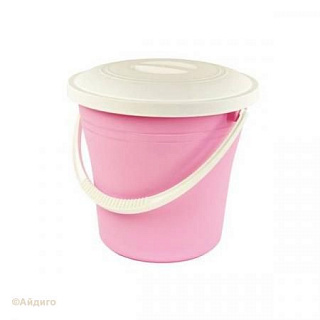 Ведро пластиковое с крышкой 10л