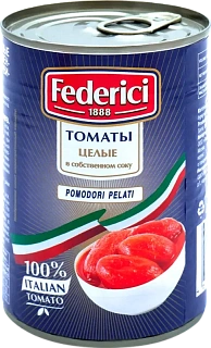 Томаты очищенные целые в собственном соку Федеричи Federici