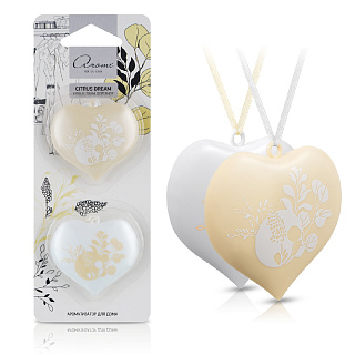 Ароматизатор для дома Сердце Citrus dream (груша, лайм, бергамот) 1шт