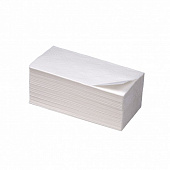 Полотенца бумажные однослойные V-сложение, 23*20, 250 штук