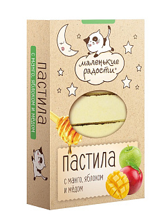 Пастила "Маленькие радости" манго, яблоко и мед, Берестов Пастила "Маленькие радости" манго, яблоко и мед, Берестов