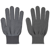 Перчатки садовые Капелька серые р-р 8 (М)