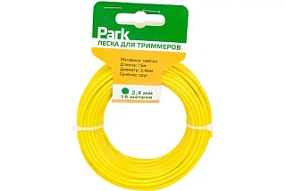 Леска для триммеров, PARK 2,4 мм, 15м, круг, 1шт