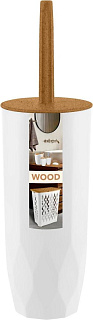 Комплект для туалета (ерш+подставка) Keeplex Wood 1шт, Пластик Репаблик
