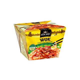 Рисовая лапша под китайским соусом WOK Сэн Сой Премиум
