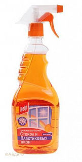 Средство для стекла и пластиковых окон Хелп апельсин 750 мл