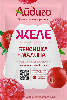 Желе брусника-малина Желе брусника-малина