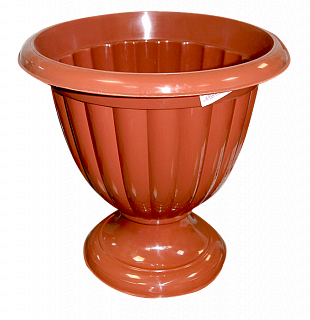 Вазон коричневый 9 л "Жасмин"