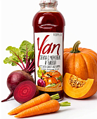 Сок свекольно-морковный-тыквенный прямого холодного отжима YAN
