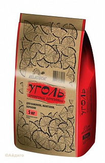 Уголь березовый Колобок 5 кг