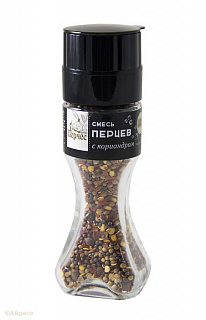 Смесь перцев с кориандром в мельнице Перчес Смесь перцев с кориандром в мельнице Перчес