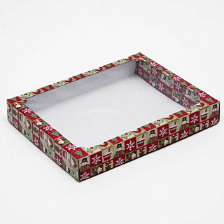 Коробка сборная с окном 26*21*4 см