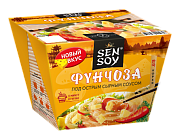 Фунчоза под острым сырным соусом быстрого приготовления, Сэн Сой