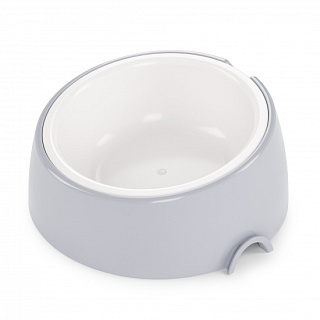 Миска-лего д/животных с наклоном, серая