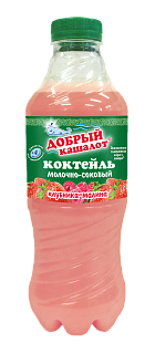 Молочно-соковый коктейль Клубника-Малина Добрый Кашалот