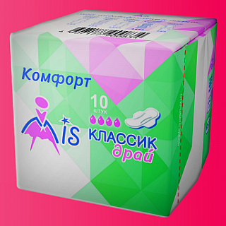 Прокладки женские MIS классик драй (4капли), 10 шт.