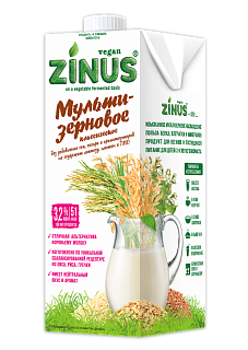 Растительный напиток мультизерновое 3,2%, ZINUS
