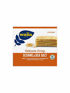 Хлебцы WASA пшеничные тонкие с кунжутом и морской солью Хлебцы WASA пшеничные тонкие с кунжутом и морской солью