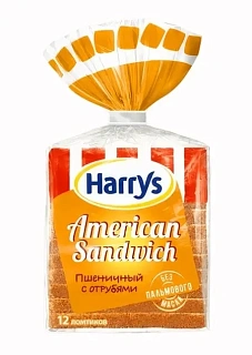 Сандвичный хлеб пшеничный с отрубями