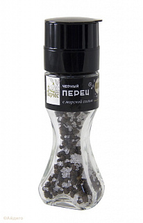 "Перец с морской солью" в мельнице Перчес "Перец с морской солью" в мельнице Перчес