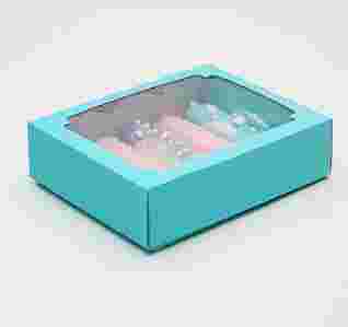 Коробка с окошком, цвет в ассортименте 18*15*5 см