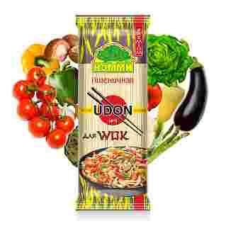 Лапша "Кэмми" пшеничная премиум UDON №4 для WOK