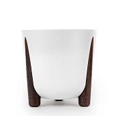 Кашпо на ножках Жардин белый 9л 1шт, БашПласт