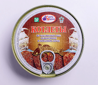 Котлеты из частиковых рыб обжаренные в т/с, Санта-Мария