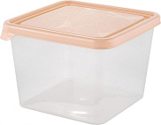 Контейнер для продуктов Plast Team Хельсинки, 0,7л прямоугольный, персик, карамель, Пластик Репаблик