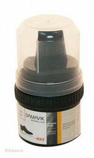 Крем-блеск для обуви Дамавик с губкой белый