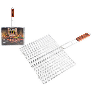 Решетка для барбекю ECOS -22012D хромированная, (310*240*15) 1шт